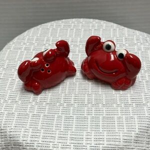 Red Crab Salt and Pepper Shakers